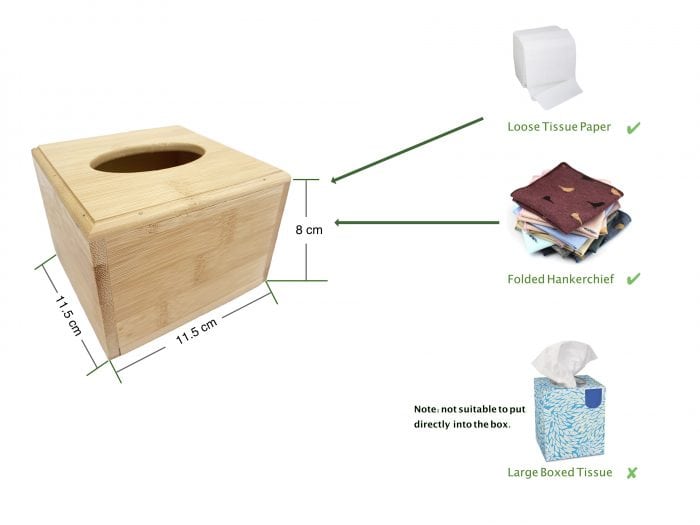 Small Wooden Tissue Box Holder