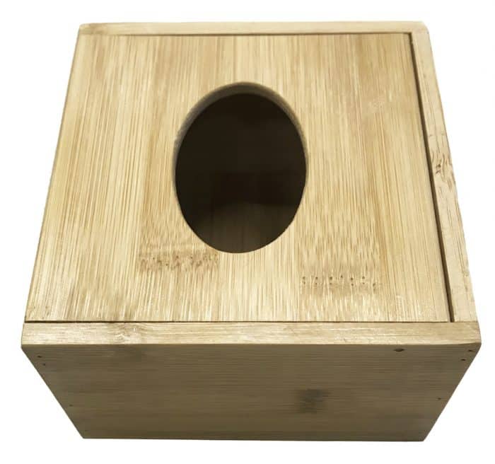 Natural Bamboo Wooden Small Tissue Box Cover Napkin Holder