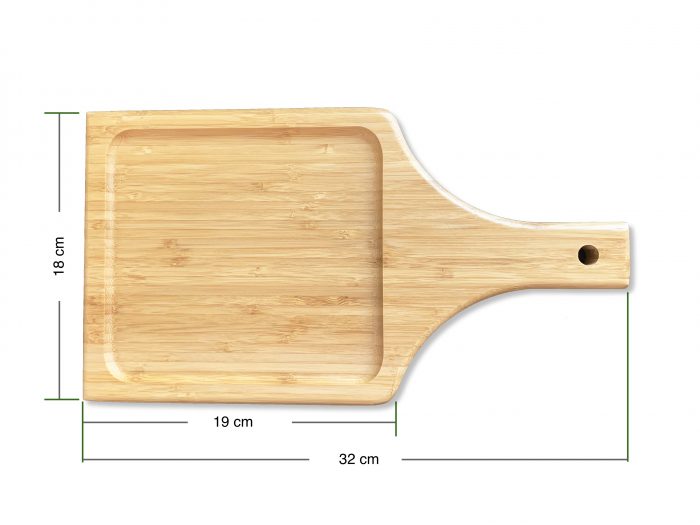 Small Wooden Cheese Board – Food Tray with Handle