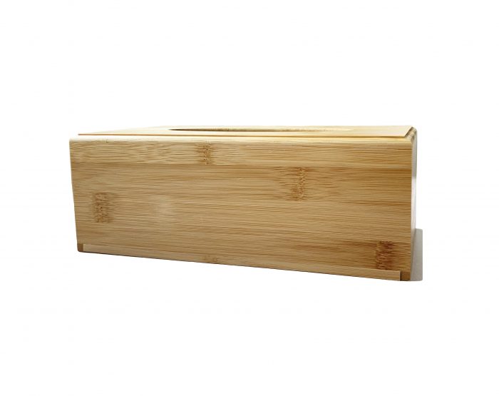 Natural Bamboo Wooden Tissue Box Holder Wipe Dispenser