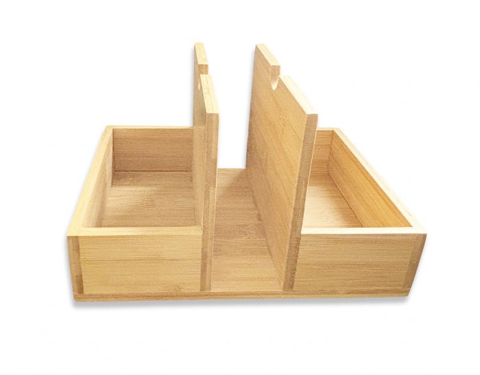 Napkin Holder with Spice Rack for Table, Serviette Holder with Salt & Pepper Shaker Standing
