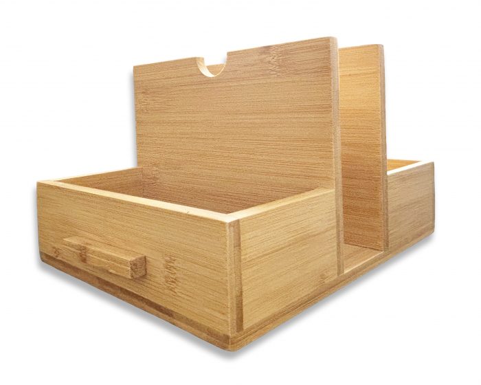 Napkin Holder with Spice Rack for Table, Serviette Holder with Salt & Pepper Shaker Standing