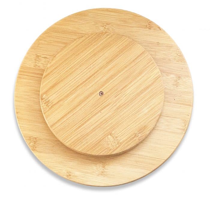 Wooden Turntable Tray – 30cm Large Lazy Susan Rotating Serving Platter