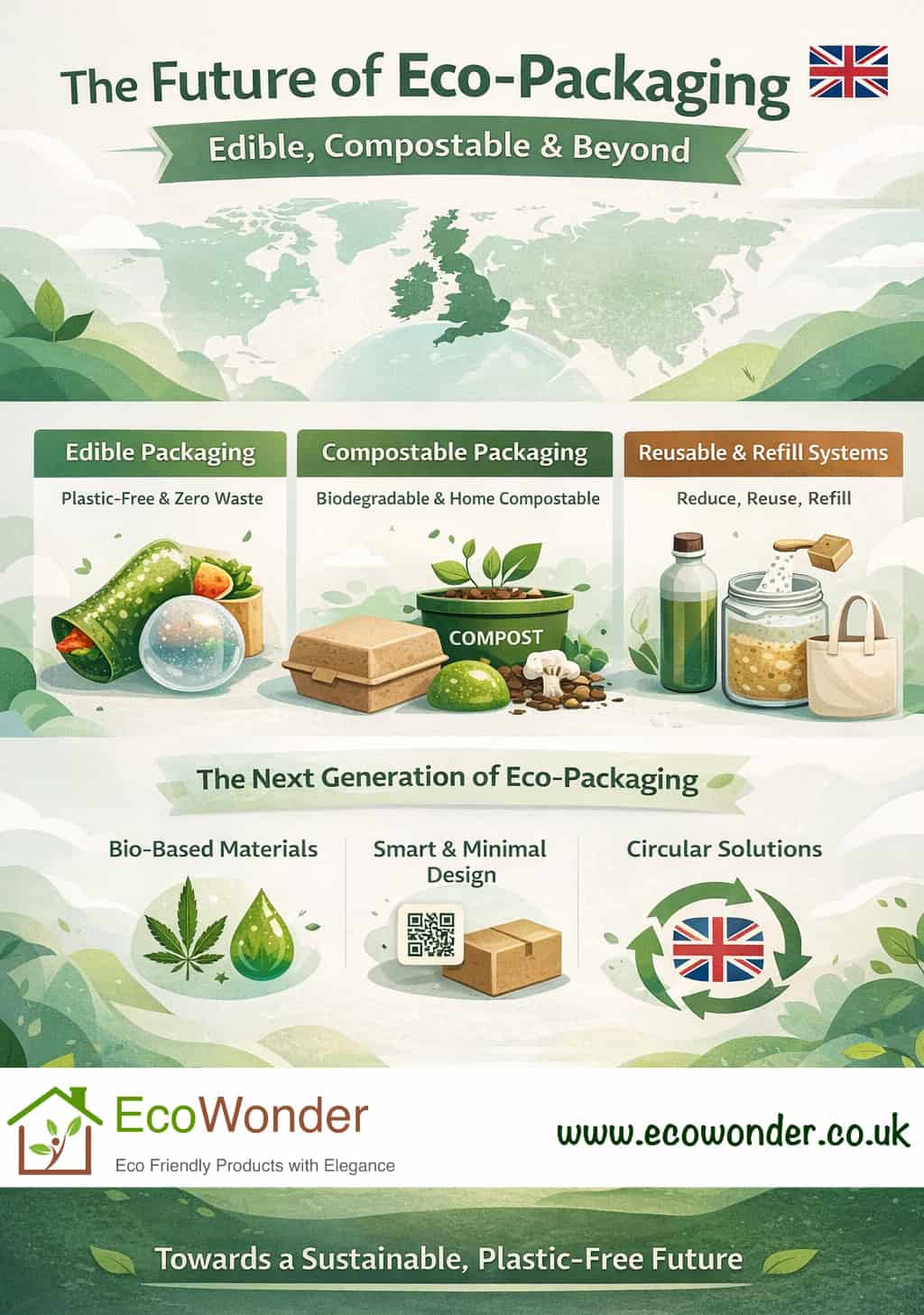The Future of Eco-Packaging in the UK: Edible, Compostable & Beyond